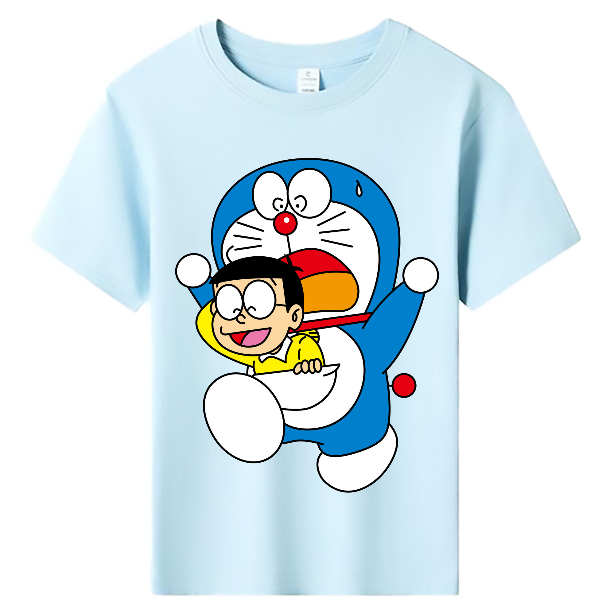 （画像用） ドラえもん Doraemon 綿100％キッズTシャツ（フロントプリント）